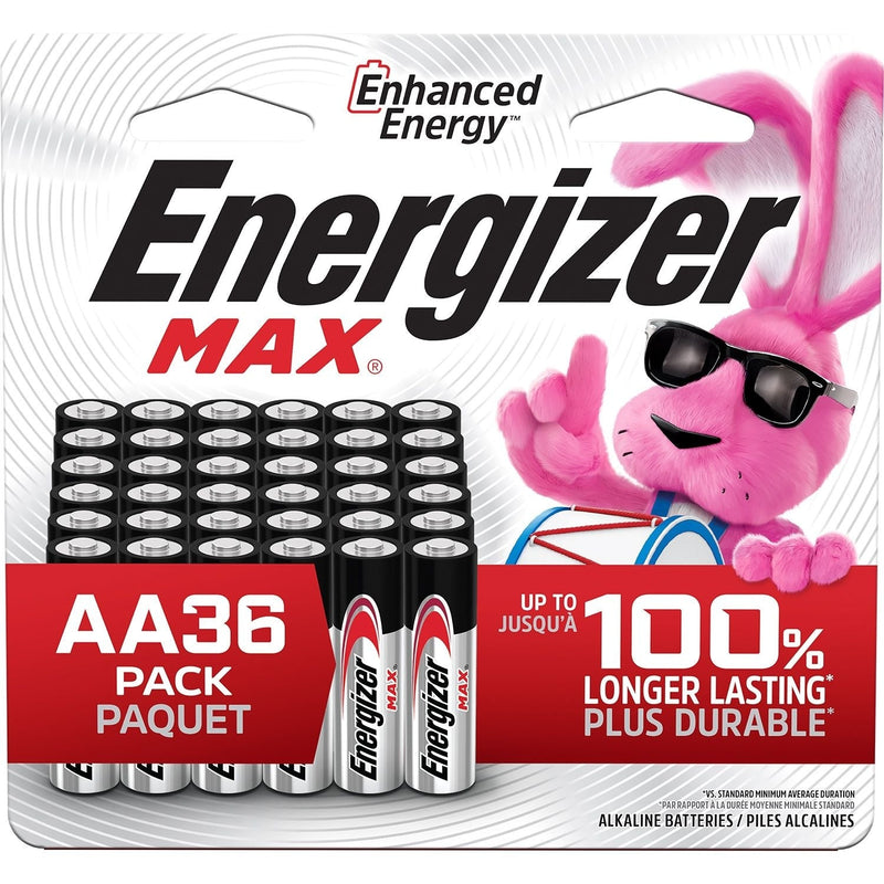 Max Alkaline AA Batteries, 36-pk U0