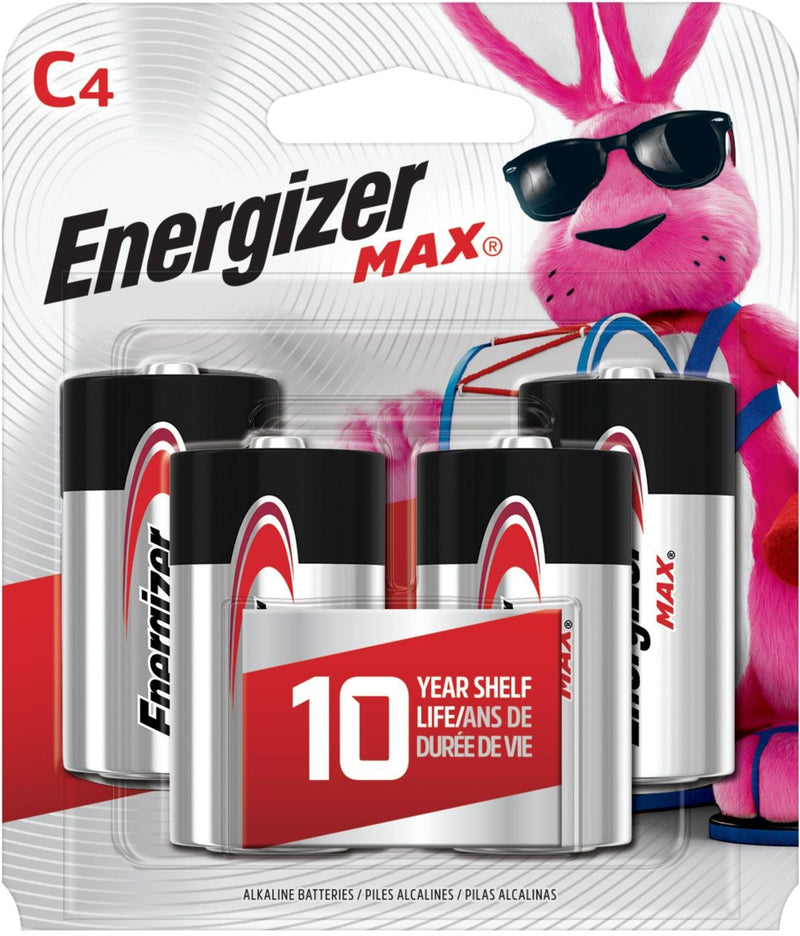 Max4-pk C Alkaline Batteries, Long Lasting, All Purpose Y8