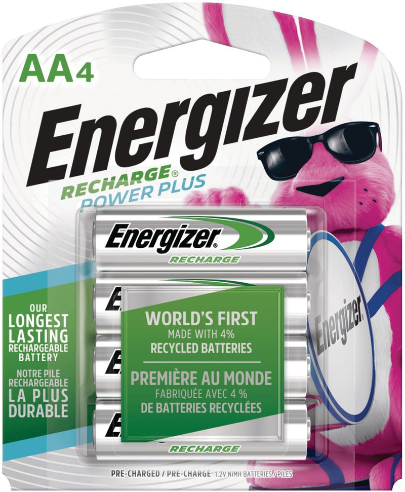 NH15BP-4 AA 2300 mAh NiMH Rechargeable Batteries, Pre-Charged, All Purpose, 4-pk J6
