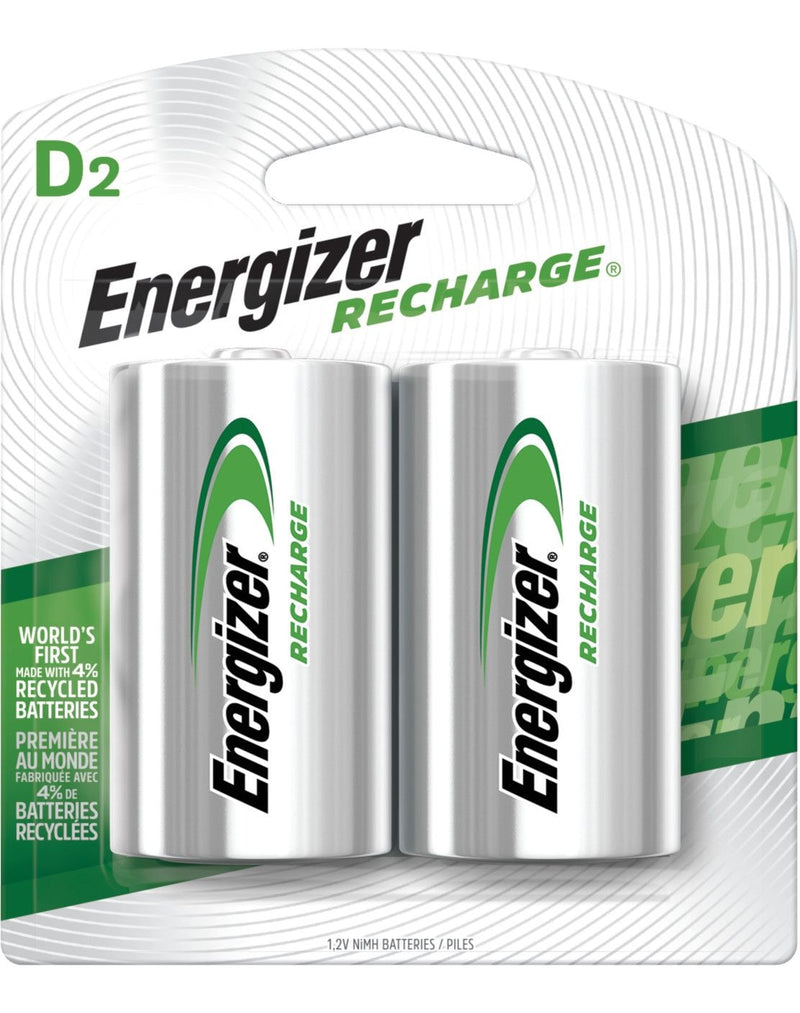 NH50BP-2 2-pk D NiMH Rechargeable Batteries, Pre-Charged, Long Lasting X3