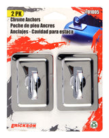 Chrome Stake Pocket Anchors, 2-pk