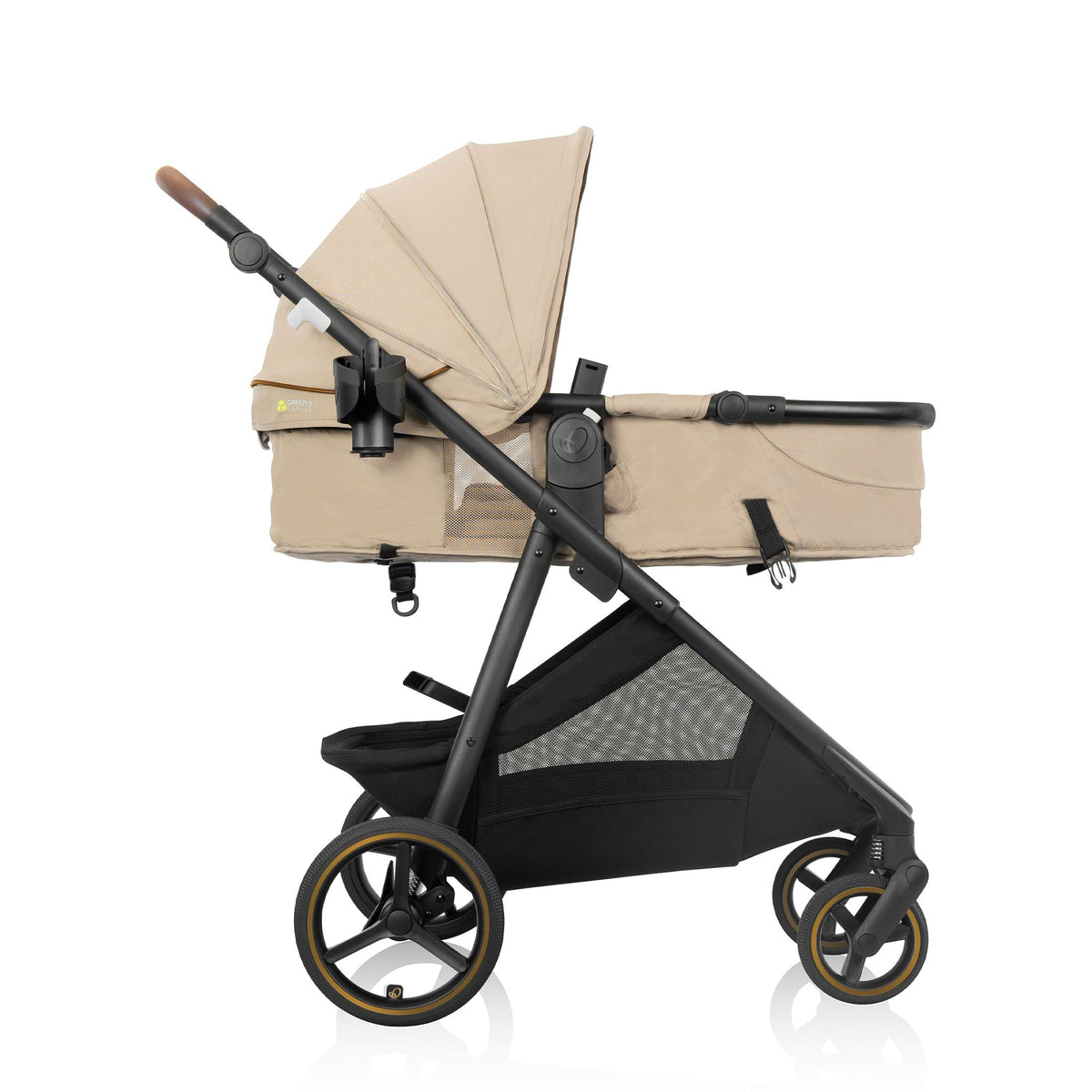 Shyft Intuiti+ Stroller withGreen and Gentle Beige
