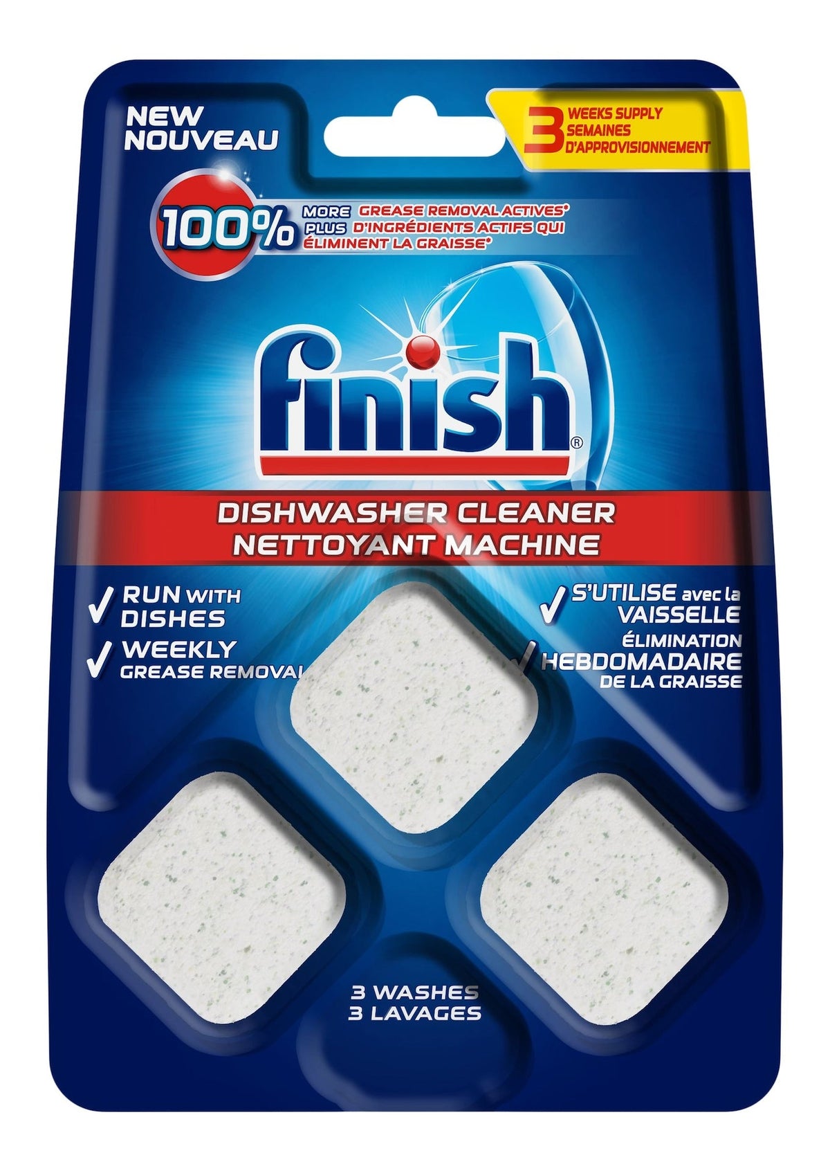 Dishwasher Cleaner Tabs, Fresh Scent, 3-pk