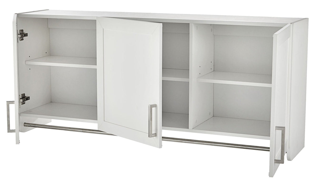 3-Door Wall Laundry Cabinet, White