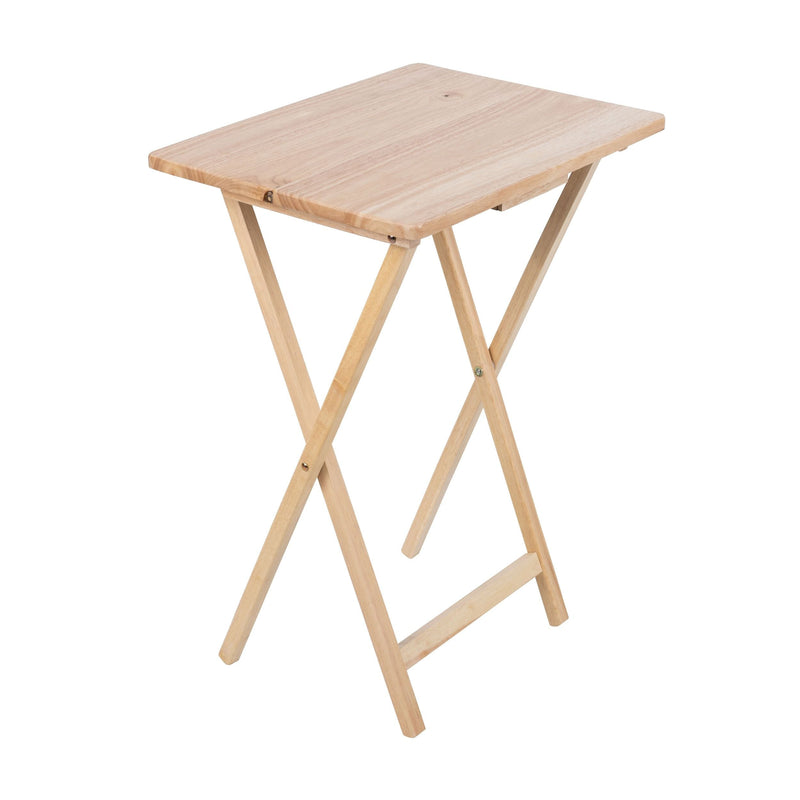 Solid Wood TV Tray, Foldable, Natural Wood Finish TV Tray H5