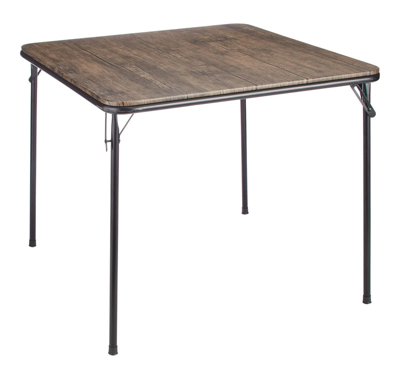 Wood Top Folding Card Table, Compact Design K1