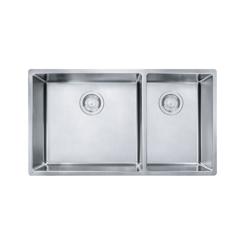 18-Gauge Stainless Steel Double Sink, 31x18-in Y3