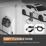 Grandfalls G30 Wall Mounted 2100 PSI 2.2 GPM Brushless Retractable Electric Pressure Washer with 100-ft Hard Hose