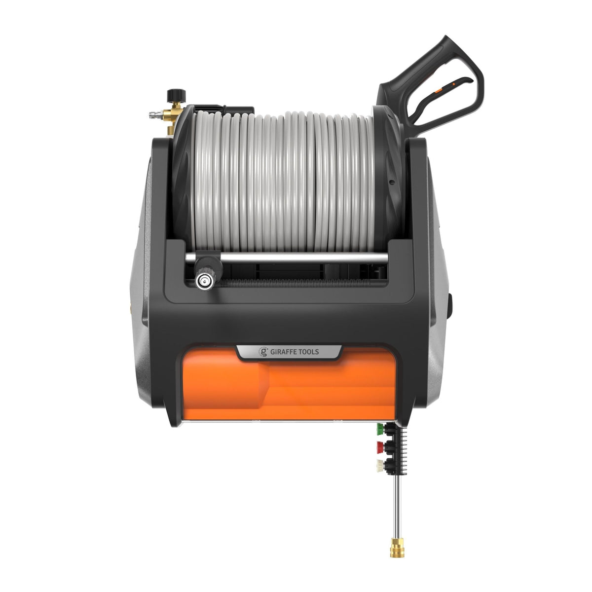Grandfalls Pro Wall Mounted 2700 PSI 1.6 GPM Brushless Retractable Electric Pressure Washer with 100-ft Hard Hose