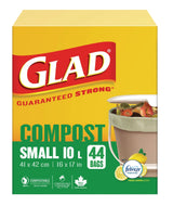 Small 100% Compostable Lemon Scented Food Waste Bags, 44-pk, 10-L