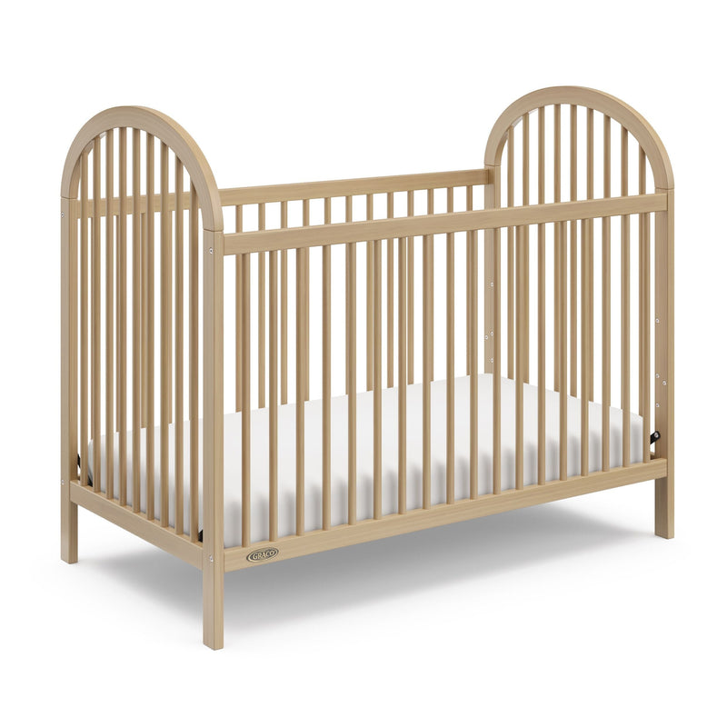 Olivia 3-In-1 Driftwood Convertible Crib with Adjustable Base U4
