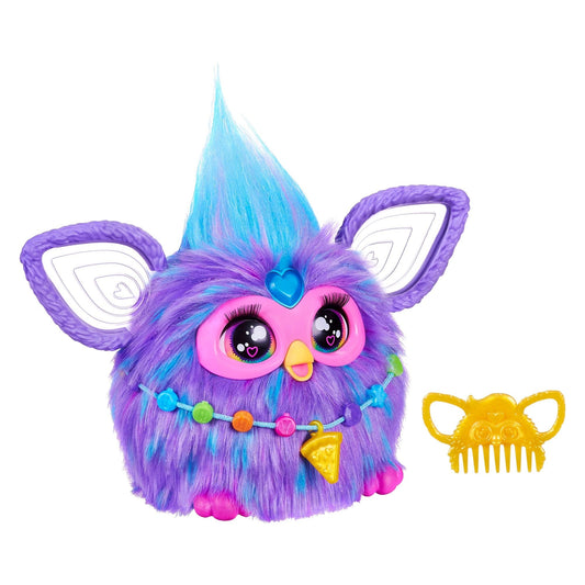 Purple Interactive Plush Toy, Electronic, French Version, Ages 6+