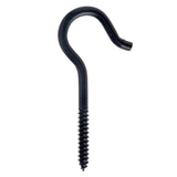 Screw Hook, 0.25 x 4.25-in, Black