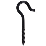 Screw Hook, 4-15/16-in, Black