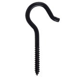 Screw Hook, 4-1/8-in, Black