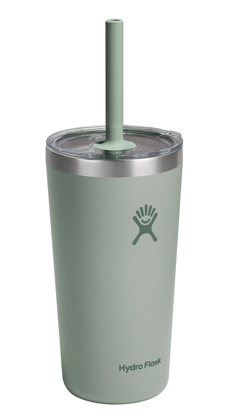 Stainless Steel Insulated All Around Tumbler with Clear Press-In Straw Lid, Agave, 20-oz N0