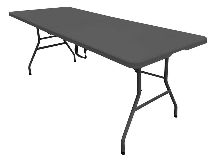 6' Folding Table, Black/Grey F7