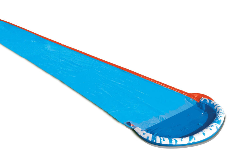 Inflatable Soak N' Splash Water Slide Slip & Slide with Sprinkler, Blue, 16-ft, Ages 5+, for Beach/Pool Fun Activities A0
