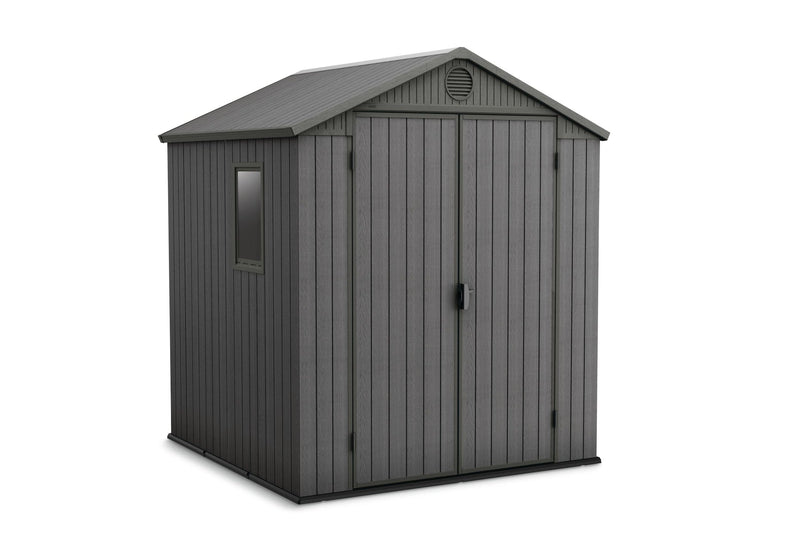 Darwin Outdoor Storage Shed, Grey, 6-ft x 6-ft T5