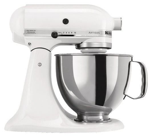 Artisan Series 5-Quart Tilt-Head Stand Mixer, White