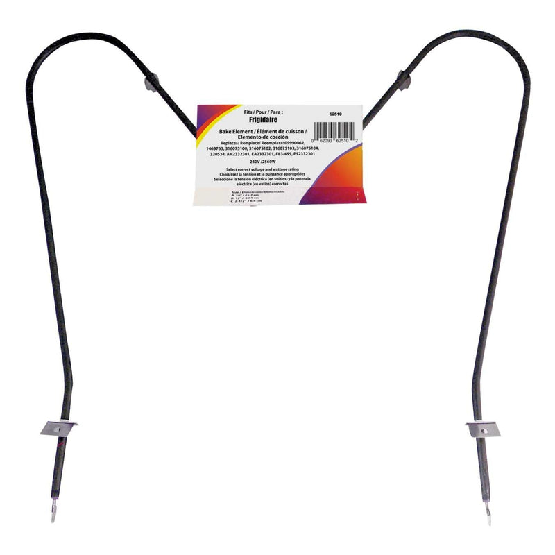 62510/2 Oven/Bake Element with Straight Spade Connector, 2360W, 30-in V1