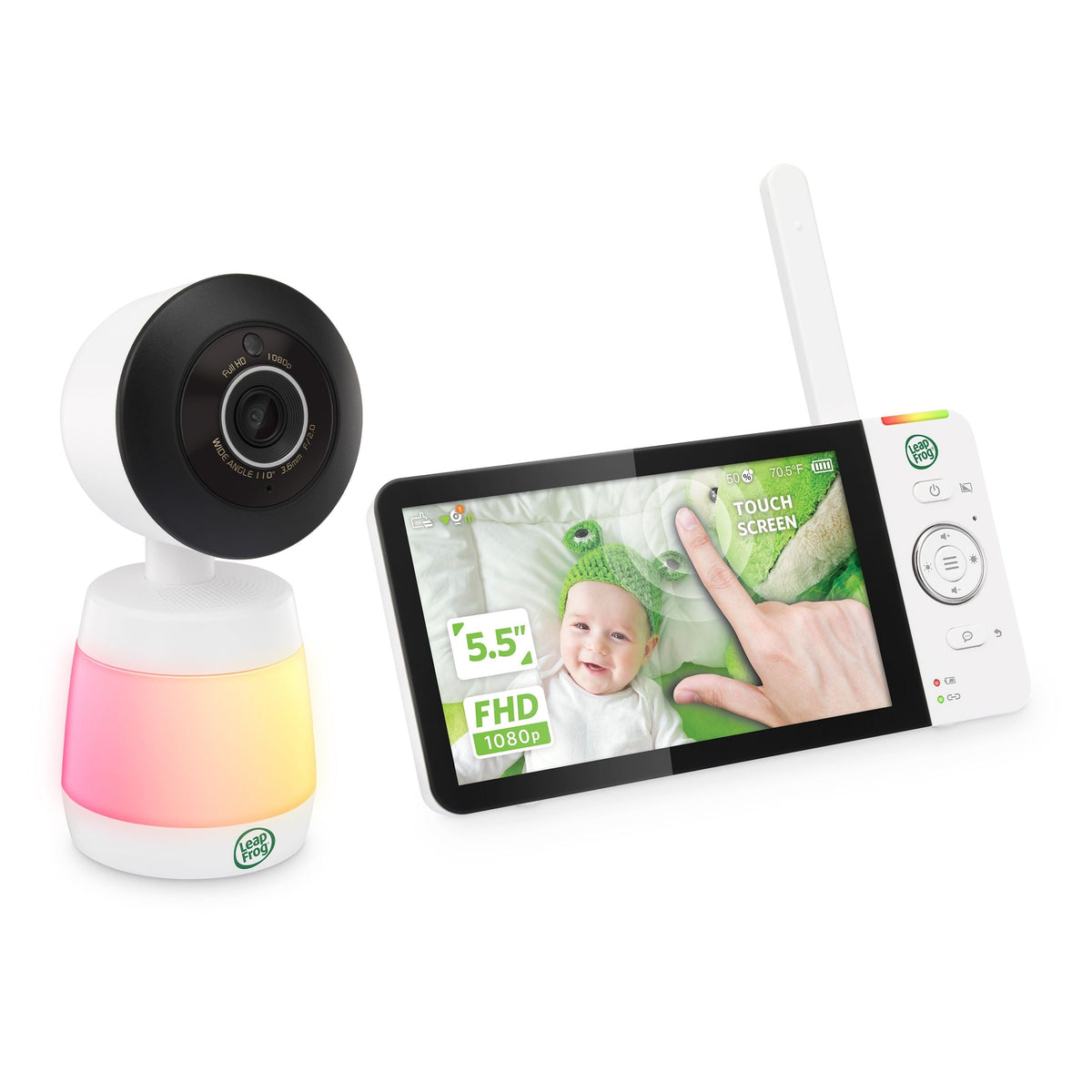 LF2936FHD-Touch Remote Access Pan & Tilt Smart Video Baby Monitor with Colour Night Vision, 5.5-in Screen