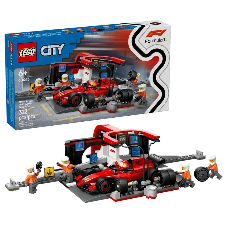 City 60443 F1 Pit Stop and Pit Crew with Car, 322-pc A0