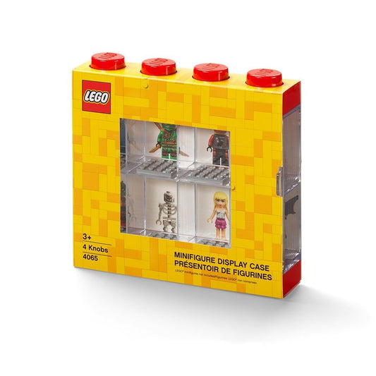 Minifigure 8-Figure Blue Display Case for Ages 5+