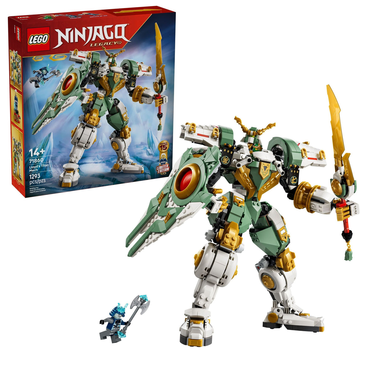 Lloyd’s Titan Mech 15th Anniversary Toy Building Set - 71860, 1293-pcs, Ages 14+