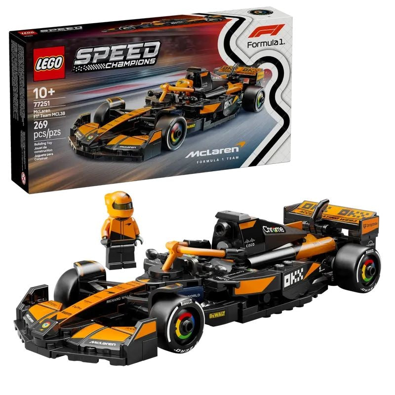 Speed Champions F1 Team MCL38 Race Car - 77251, 269-pcs, Ages 10+