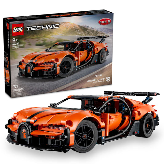 Technic Bugatti Chiron Pur Sport Hyper Car - 42222, 771-pcs, Ages 9+