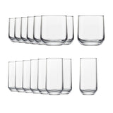 Ascent 16pc Tumbler Glassware Set, Dishwasher Safe, 8pc x 13.3-oz and 8pc x 16-oz
