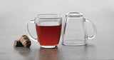 Square Mug Set, Clear, 4-pc