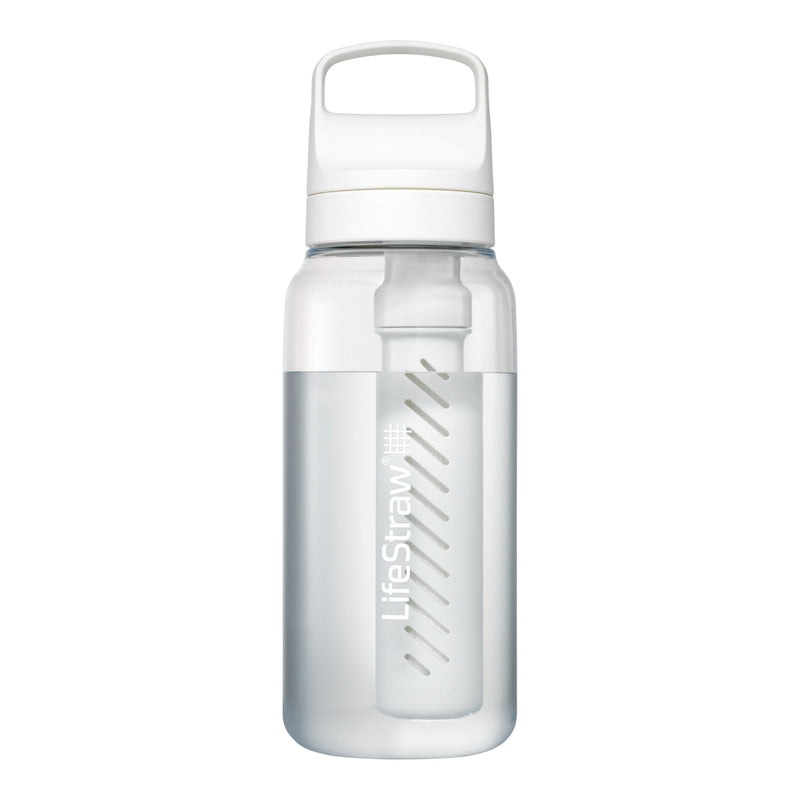 GO Series Water Bottle, 1-L, White D9