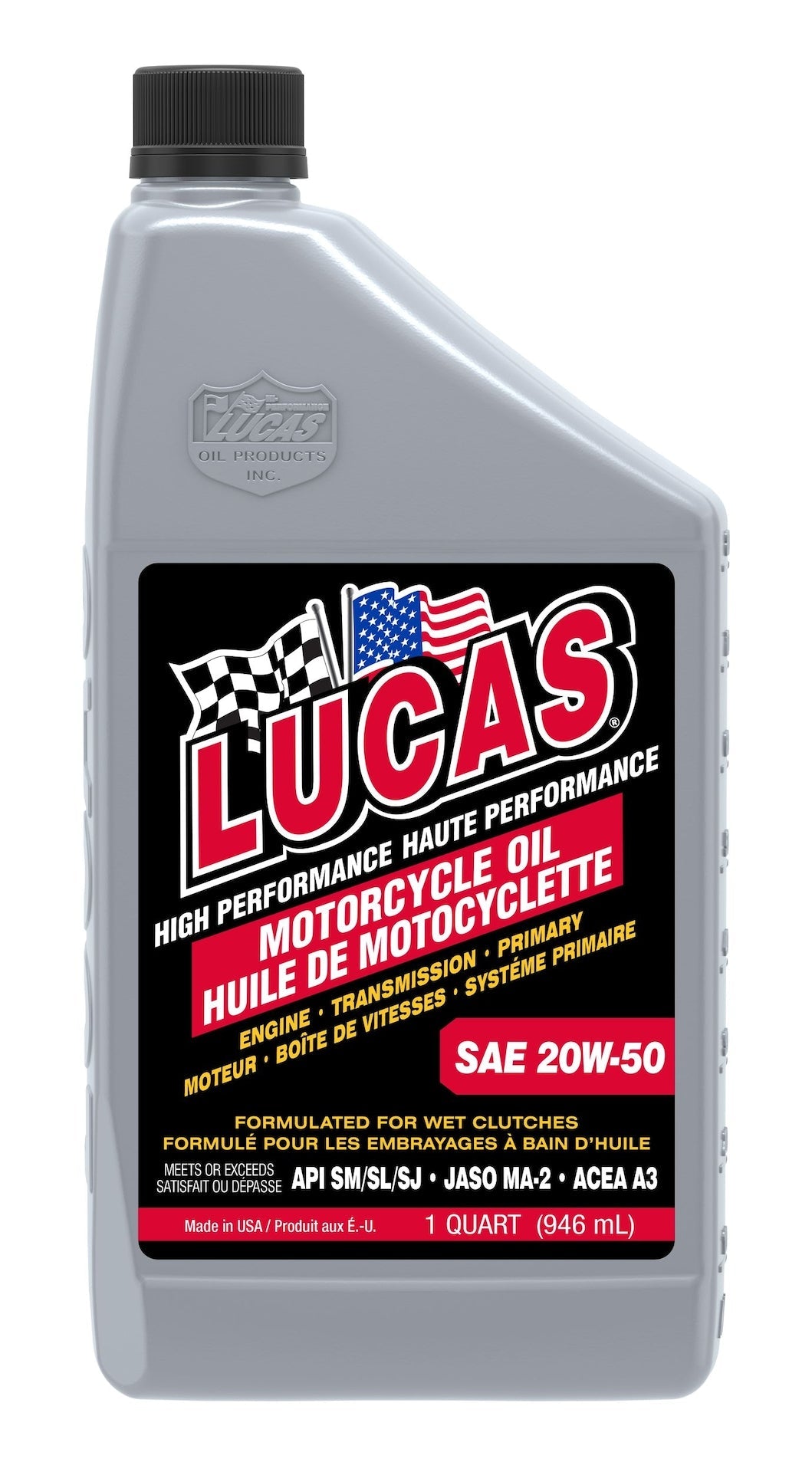 SAE 20W-50 High Performance Motorcycle Oil, 946-mL