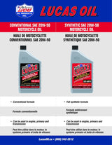 SAE 20W-50 High Performance Motorcycle Oil, 946-mL