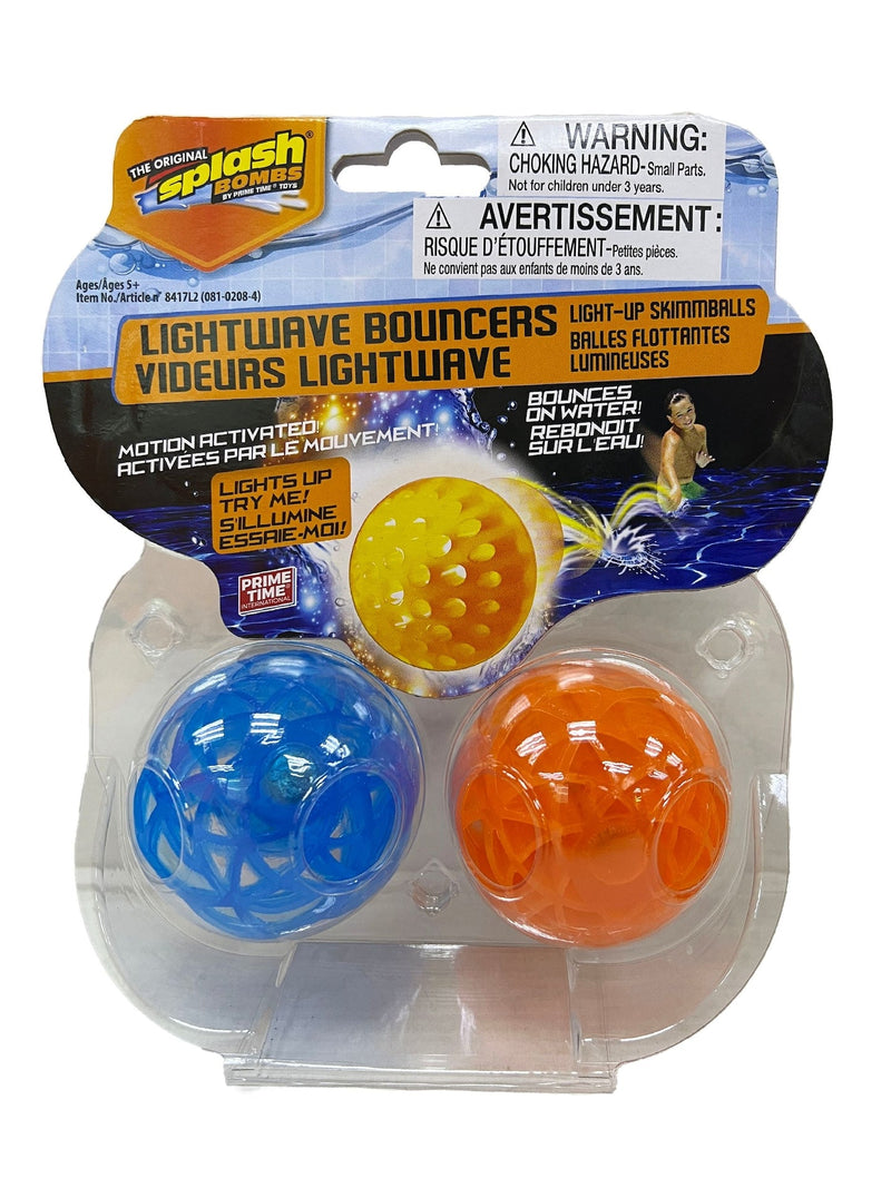 Luminator Light-Up Skim Ball Game, Multi-Coloured, 2-pk, Ages 5+, for Beach/Pool Fun Activities F3