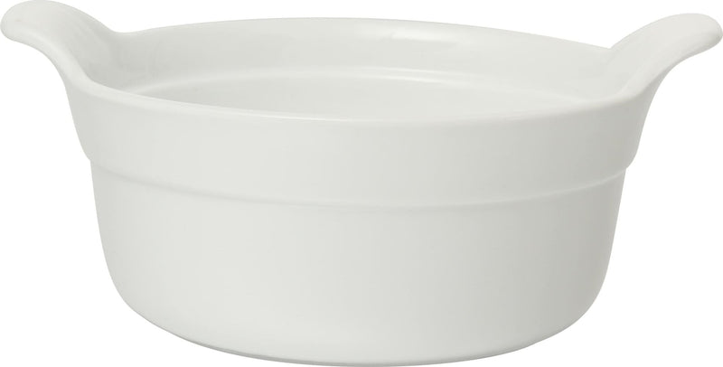 Porcelain French Onion Soup Bowl with Handles, 475-mL, White B1