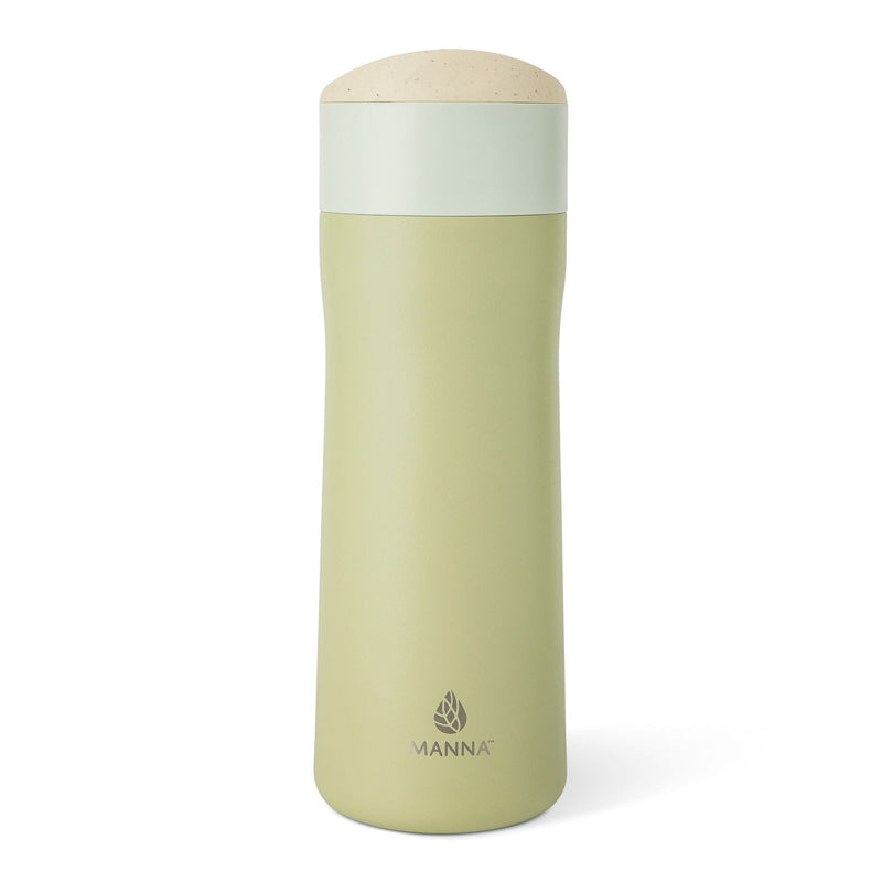 Brew Eco Stainless Steel Insulated Flow-Switch Brew Mug, 16-oz, Moss, with Sipping Spout R9