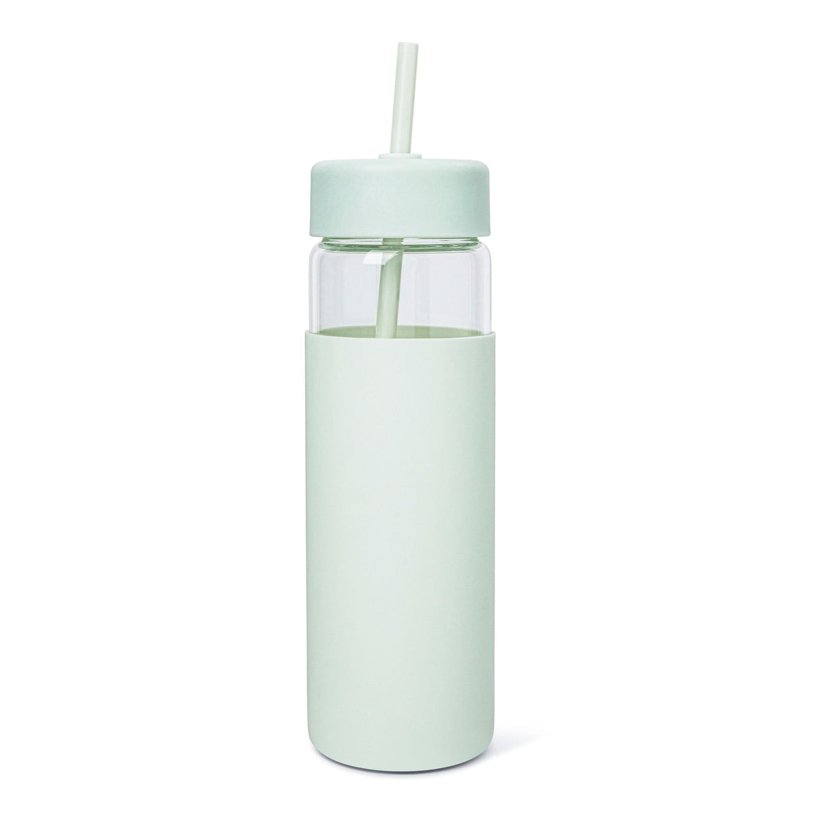 Swing Glass Tumbler with Straw, 24-oz, Assorted Colours