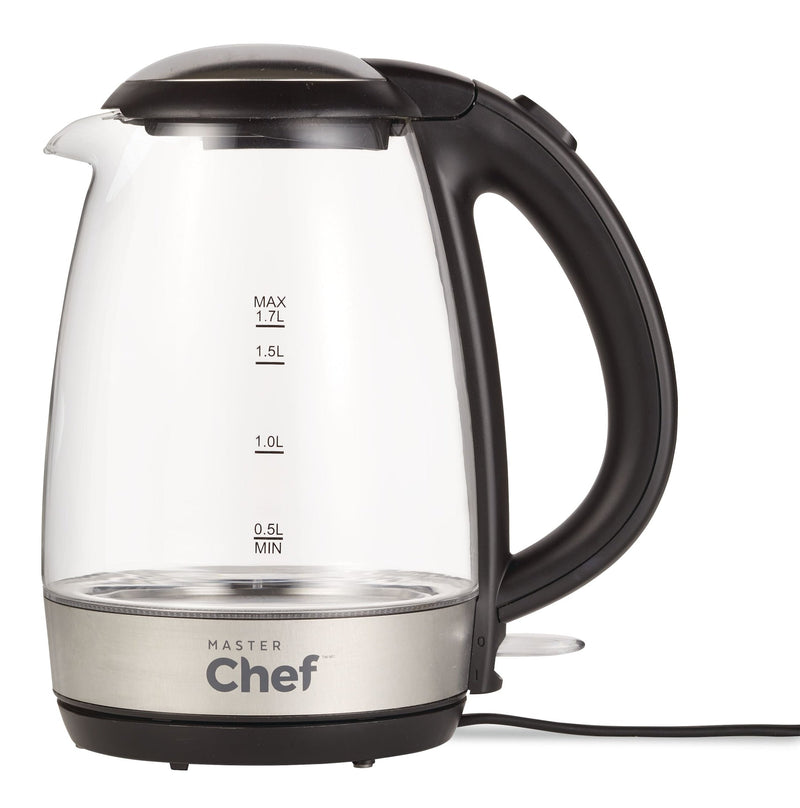 Cordless Electric Kettle with Blue Light, Glass, 1.7L Y7