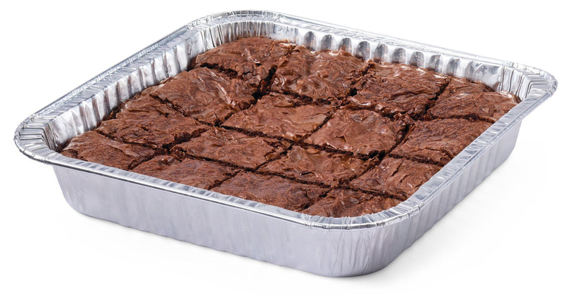 Disposable Square Cake Pan with Lid, 9-in, 3-pk X0