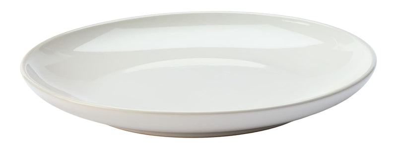 Essential Coupe Stoneware Side Plate, 1-pc, Bright White L8