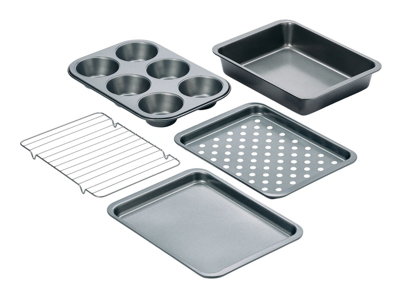 Grey Non-Stick Toaster Oven Bakeware Set, 5-pc A0