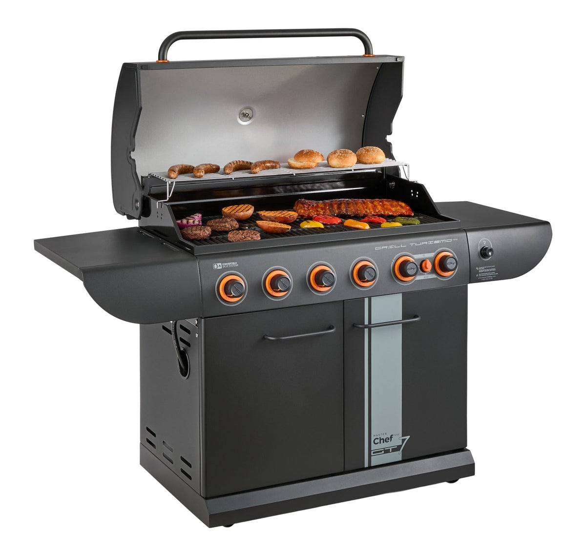 Grill Turismo 680 7-Burner Convertible LP Gas BBQ