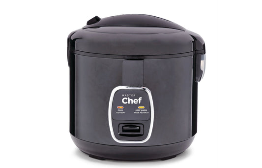 One-Touch Non-Stick Rice Cooker & Steamer, Black, 20 Cups