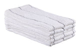 Ribbed Stripe Bar Mop Dish Cloths, Grey Stripes, 5-pk