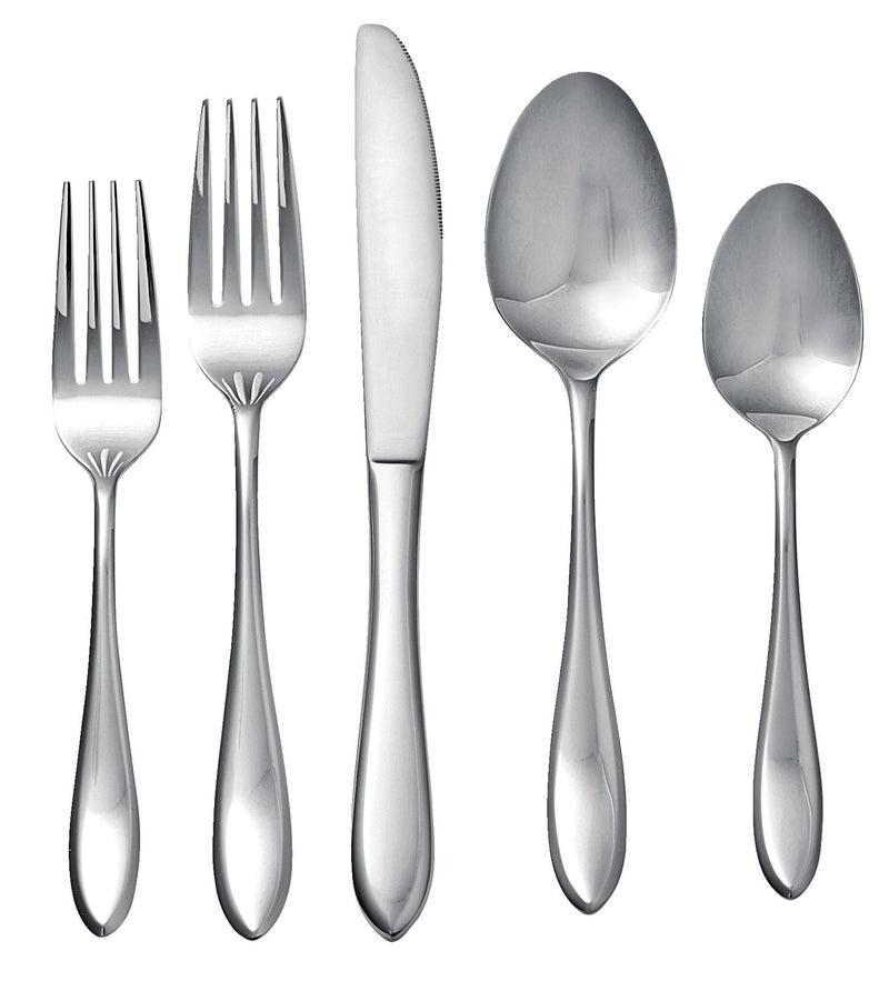 Stainless Steel Flatware Set, Serves 12, 60-pc V7