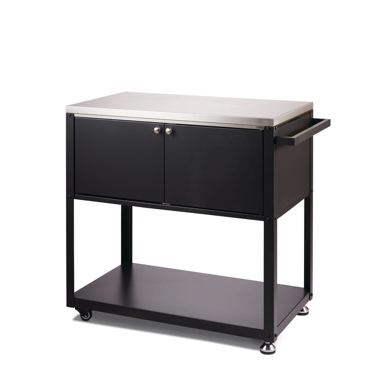 Stainless Steel Outdoor Mobile Prep & Storage Cart for BBQ F5