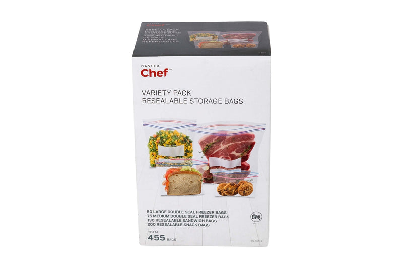 Zipper Food Storage Bag Variety Pack, 455-pk F7